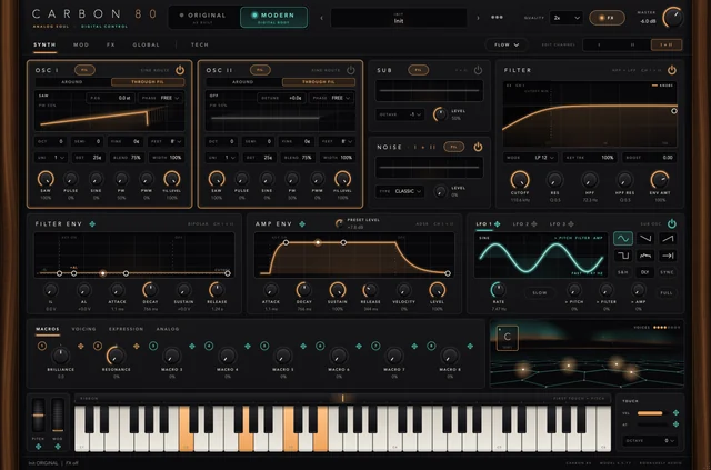 SYNTH page in MODERN mode